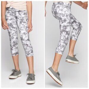 Athleta Girl | Gray Tie Dye Powervita Capri | Size Extra Small (4/5)